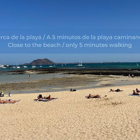 La Cotufa En El Centro De Corralejo, Dos Con Dos Banos, Terraza Privada Y Wifi
